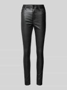 Pieces Slim Fit High Rise Jeans mit Glitzerbeschichtung Modell 'DANA' ...