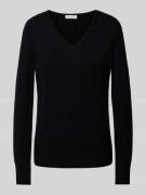 Christian Berg Woman Strickpullover mit gerippten Abschlüssen in Black...