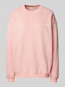 ANOTHER COTTON LAB Oversized Sweatshirt mit Label-Print in Rosa, Größe...