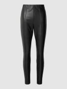 s.Oliver BLACK LABEL Leggings mit Ziernähten in Black, Größe 38