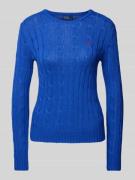 POLO RALPH LAUREN Strickpullover mit Logo-Stitching Modell 'KIMBERLY' ...