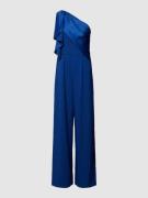 Adrianna Papell Jumpsuit mit Volants in Blau, Größe 48