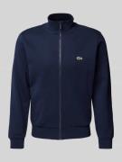 Lacoste Sweatjacke mit Label-Badge in Marine, Größe L