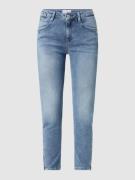 No.1 Slim Fit Cropped Jeans mit Stretch-Anteil in Bleu, Größe 29