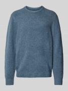 MCNEAL Regular Fit Strickpullover mit Rundhalsausschnitt in Rauchblau ...