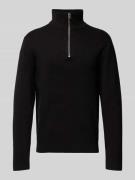 Jack & Jones Premium Troyer mit Label-Detail MOdell 'BLAMILANO' in Bla...