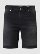 Replay Tapered Fit Jeansshorts mit Stretch-Anteil in Black, Größe 33