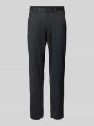 Christian Berg Men Slim Fit Stoffhose mit Gürtelschlaufen in Black, Gr...