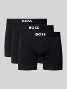 BOSS Boxershorts mit elastischem Logo-Bund im 3er-Pack in Black, Größe...