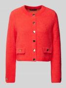 Betty Barclay Cardigan mit durchgehender Knopfleiste in Rot, Größe 36