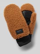 UGG Fäustlinge mit Label-Badge Modell 'UGGFLUFF MITTEN' in Camel, Größ...