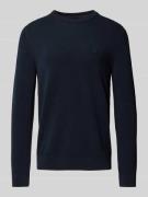 MARC O POLO Regular Fit Pullover aus reiner Baumwolle in Dunkelblau, G...