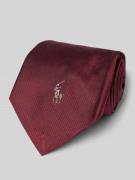 POLO RALPH LAUREN Krawatte aus Seide mit Label-Stitching in Bordeaux, ...