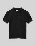 Lacoste Poloshirt mit Label-Detail in Black, Größe 152