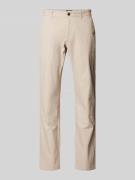 MCNEAL Slim Fit Chino mit Strukturmuster in Beige, Größe 102