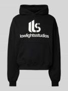 Low Lights Studios Oversized Hoodie mit Label-Print in Black, Größe L