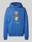 POLO RALPH LAUREN Hoodie mit Motiv- und Label-Print in Hellblau, Größe...