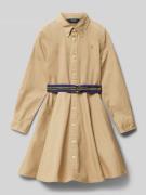 Polo Ralph Lauren Kids Hemdblusenkleid mit Button-Down-Kragen in Beige...