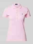 POLO RALPH LAUREN Poloshirt mit Label-Stitching Modell 'JULIE' in Rosa...