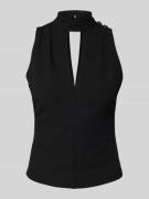 Guess Tanktop mit Neckholder Modell 'FANNIE' in BLACK, Größe M