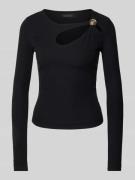 Guess Longsleeve mit Cut Out Modell 'ZAMA' in Black, Größe L