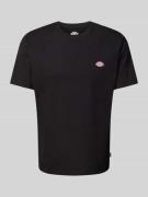 Dickies T-Shirt mit Label-Print Modell 'MAPLETON' in Black, Größe L