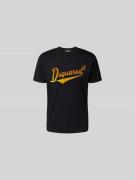 Dsquared2 T-Shirt mit Label-Print in Black, Größe L