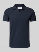 Lindbergh Poloshirt aus Baumwoll-Mix in Marine, Größe L