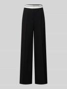 Jake*s Casual Wide Leg Stoffhose mit Bundfalten in Black, Größe 38