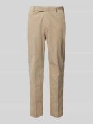 MCNEAL Slim Fit Cordhose mit Knopf- und Reißverschluss in Beige, Größe...