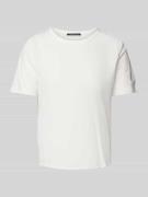 Luisa Cerano T-Shirt mit Rundhalsausschnitt in Offwhite, Größe 38