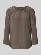 Luisa Cerano Bluse mit 3/4-Arm in Taupe, Größe 34