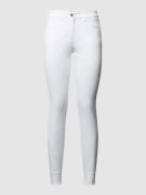 Luisa Cerano Skinny Fit Jeans mit Umschlag in Weiss, Größe 40