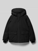 CARS JEANS Jacke mit Kapuze Modell 'TRYNNAR' in Black, Größe 140
