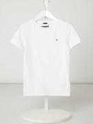 Tommy Hilfiger Kids T-Shirt aus Organic Cotton mit Logo-Details in Wei...