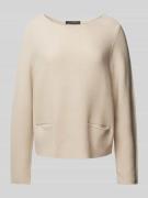 Betty Barclay Strickpullover mit Taschen in Beige, Größe 38