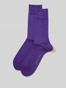 Christian Berg Men Socken mit Label-Detail im 2er-Pack in Aubergine, G...