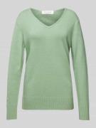 Christian Berg Woman Strickpullover mit abgerundetem V-Ausschnitt in S...