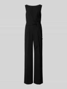 Vera Mont Slim Fit Jumpsuit mit Bindegürtel in Black, Größe 36