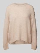 Marc O'Polo Loose Fit Strickpullover aus softem Schurwolle-Mix in Beig...