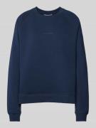 Marc O'Polo Denim Sweatshirt mit Label-Print in Marine, Größe L