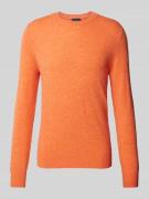 Christian Berg Men Strickpullover mit gerippten Abschlüssen in Orange ...