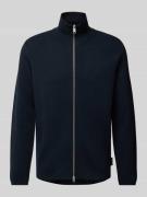 Marc O'Polo Regular Fit Strickjacke aus reiner Bio-Baumwolle in Marine...