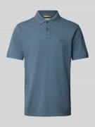 camel active Regular Fit Poloshirt mit Logo-Stitching in Jeansblau, Gr...