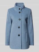 Fuchs Schmitt Wolljacke mit Stehkragen und Knopfverschluss in Bleu, Gr...