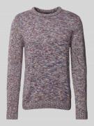 Christian Berg Men Strickpullover mit Rundhalsausschnitt in Bordeaux, ...