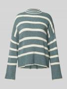 Only Comfort Fit Strickpullover mit weiten Ripp-Bündchen in Schilf, Gr...