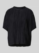 Only T-Shirt mit Plisseefalten Modell 'RAVENNA' in Black, Größe S