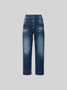 Diesel Straight Fit Jeans mit Gürtelschlaufen in Bleu, Größe 25