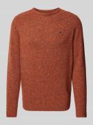 Fynch-Hatton Strickpullover aus Woll-Mix mit Rundhalsausschnitt in Ora...